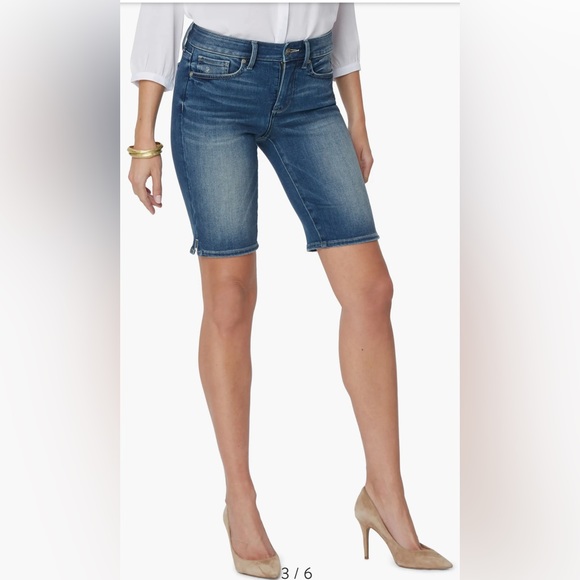 NYDJ Ella Denim Shorts Size 00 (0) NWOT - Picture 1 of 16